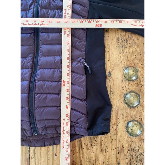 Weatherproof 32 Degrees Womens Lightweight Hybrid Jacket L Purple Black Full-Zip - Picture 7 of 7